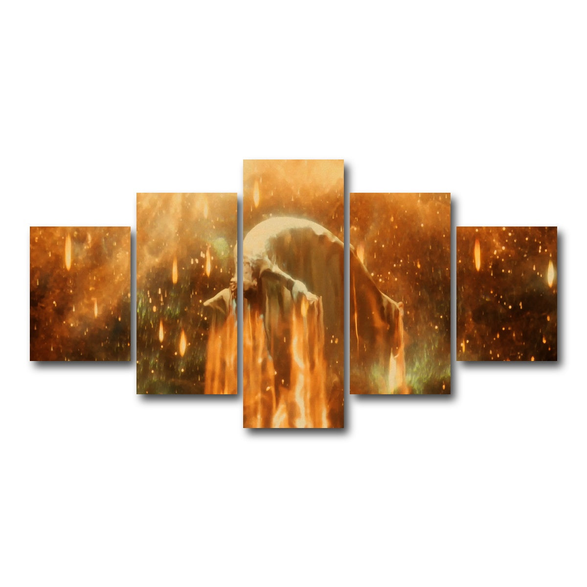 AUTO-MOCKUP WHITE | the fountain | 5 Piece | Gallery Wrap Canvas | group=5_short