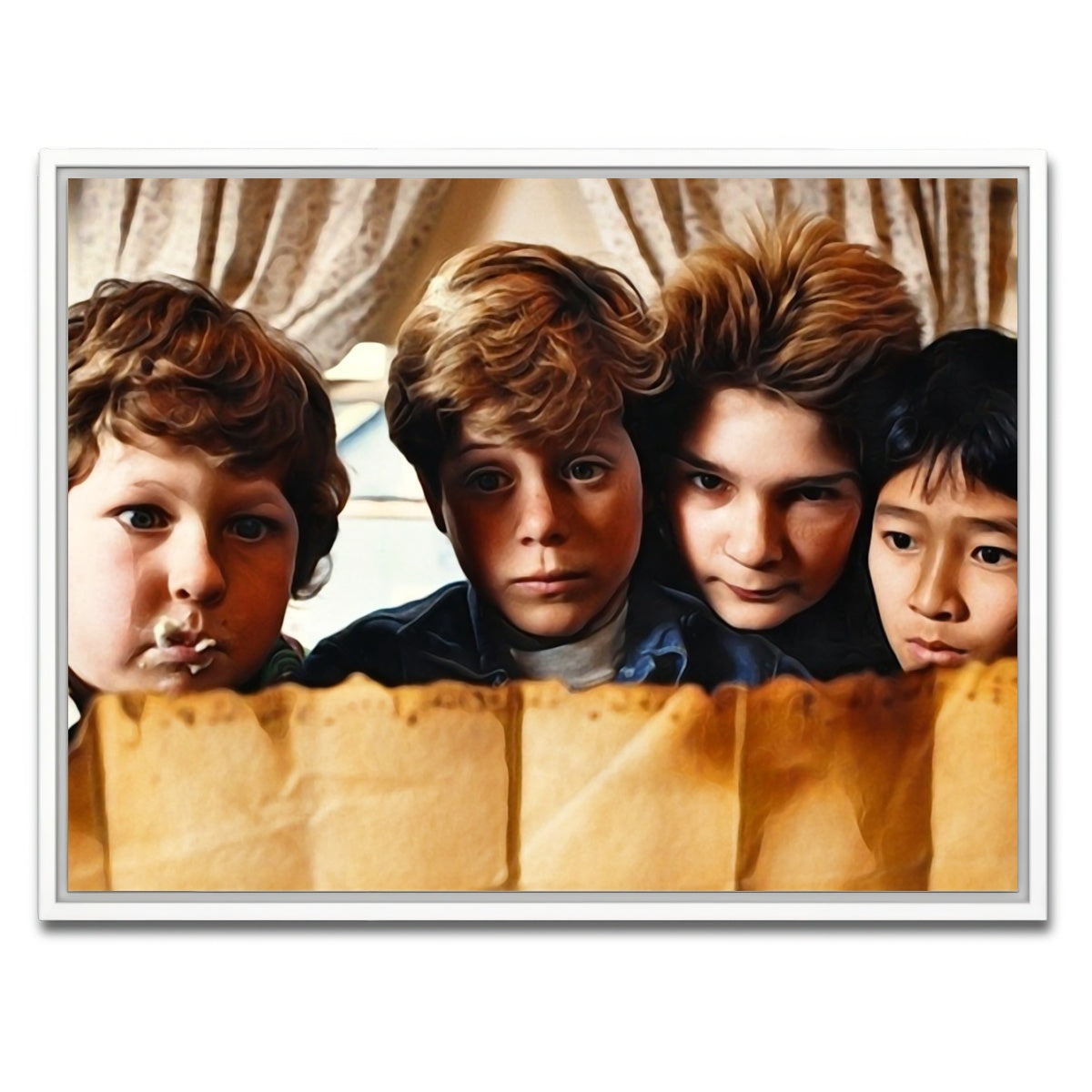 AUTO-MOCKUP WHITE | the goonies | 1 Piece | White Framed Canvas | group=4x3