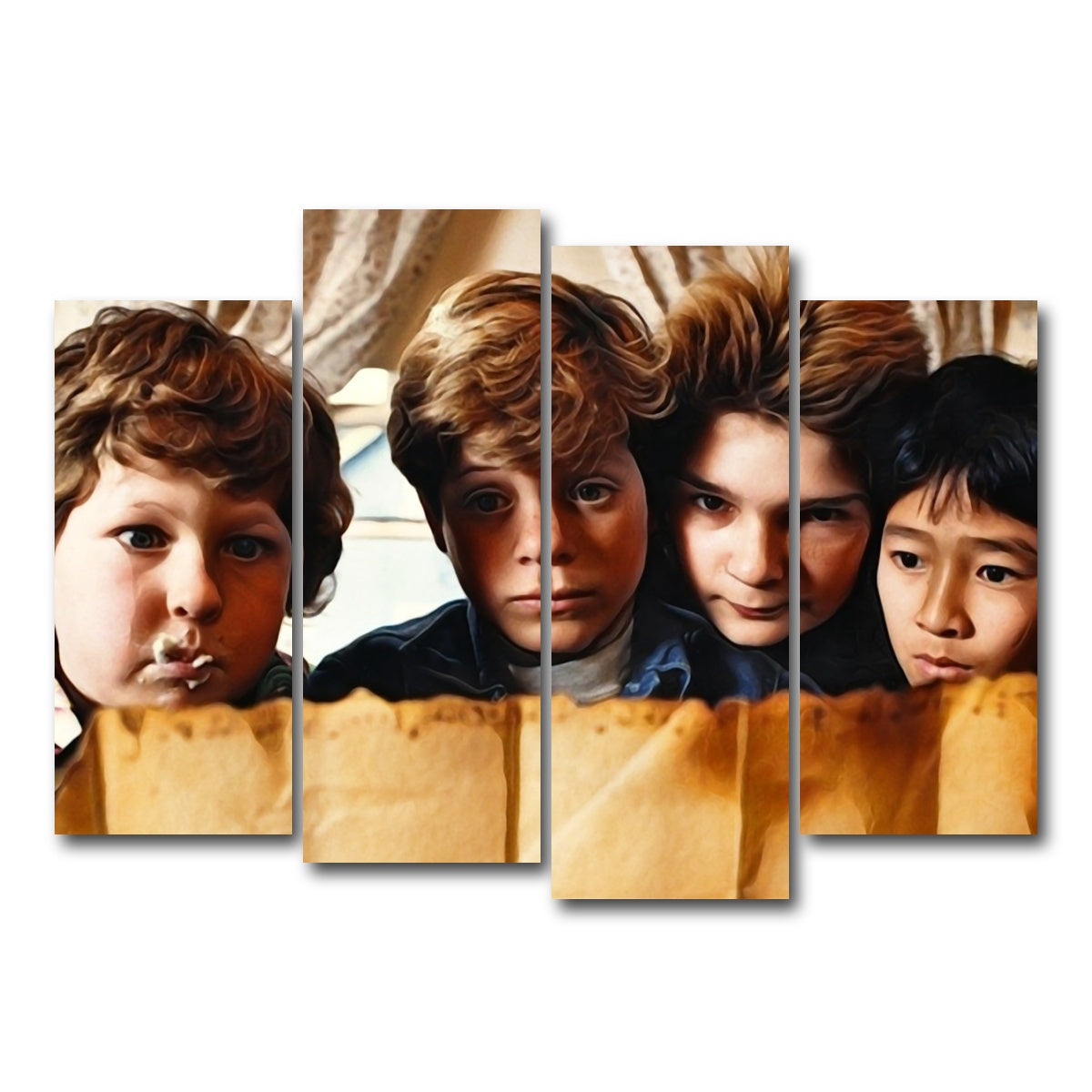 AUTO-MOCKUP WHITE | the goonies | 4 Piece | Gallery Wrap Canvas | group=4_normal