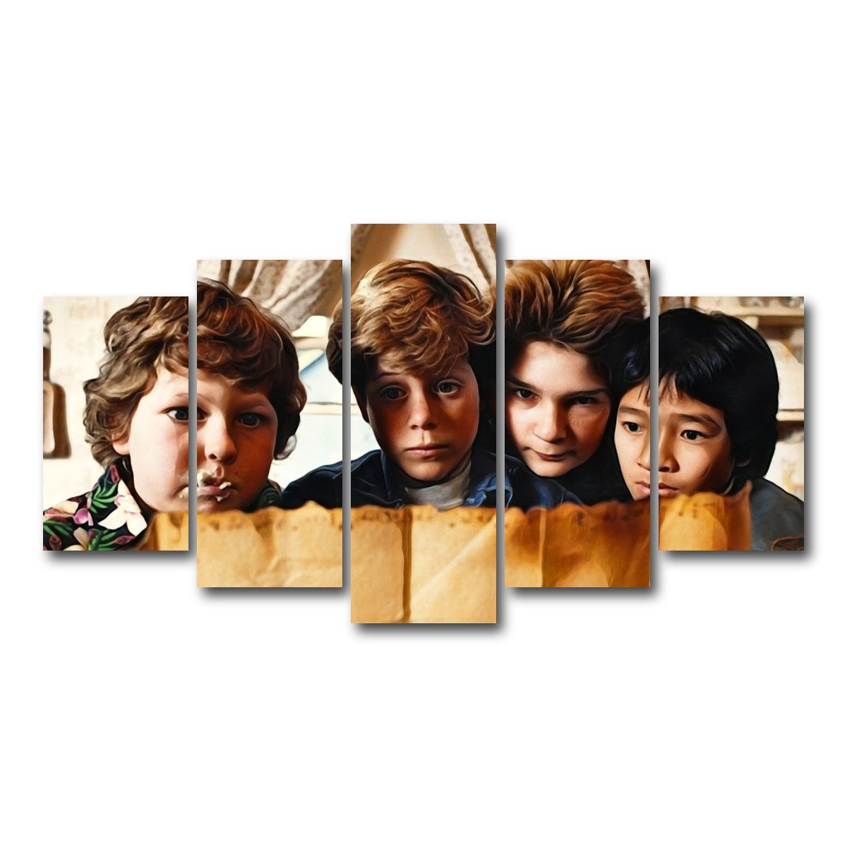 AUTO-MOCKUP WHITE | the goonies | 5 Piece | Gallery Wrap Canvas | group=5_normal