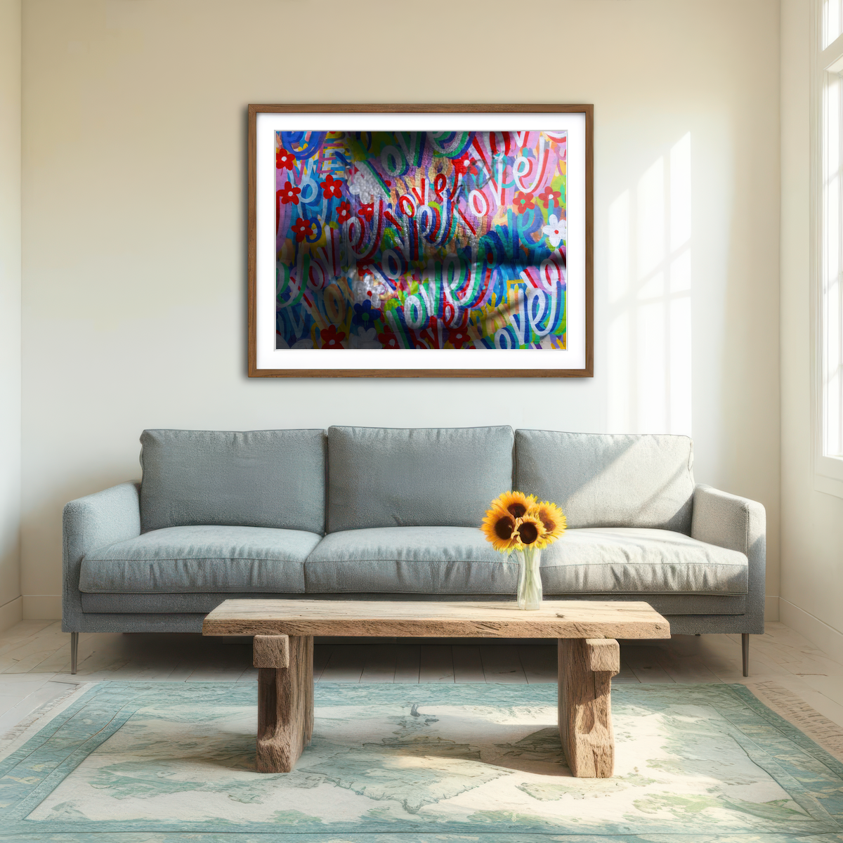 AUTO-MOCKUP ROOM | The Kiss Wall Art