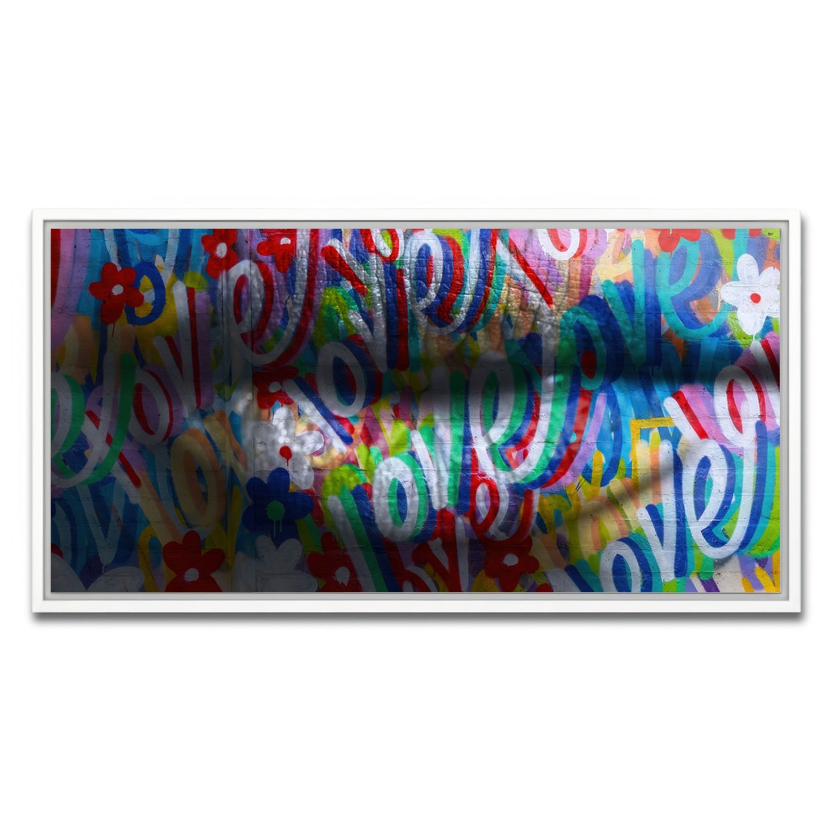 AUTO-MOCKUP WHITE | the kiss | 1 Piece | White Framed Canvas | group=2x1