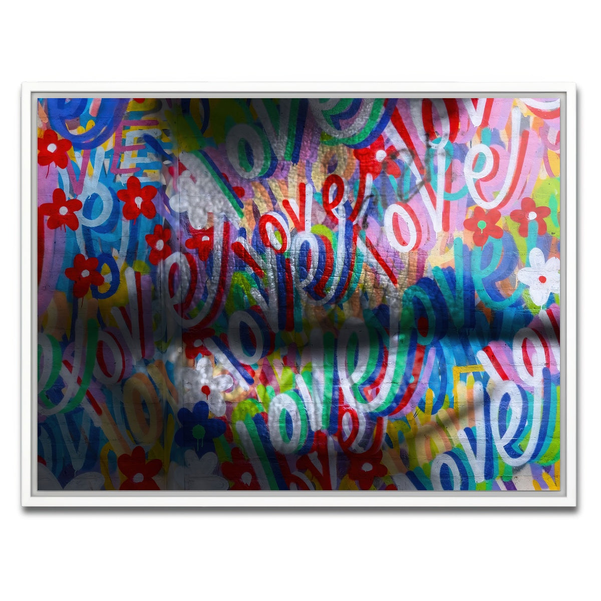 AUTO-MOCKUP WHITE | the kiss | 1 Piece | White Framed Canvas | group=4x3