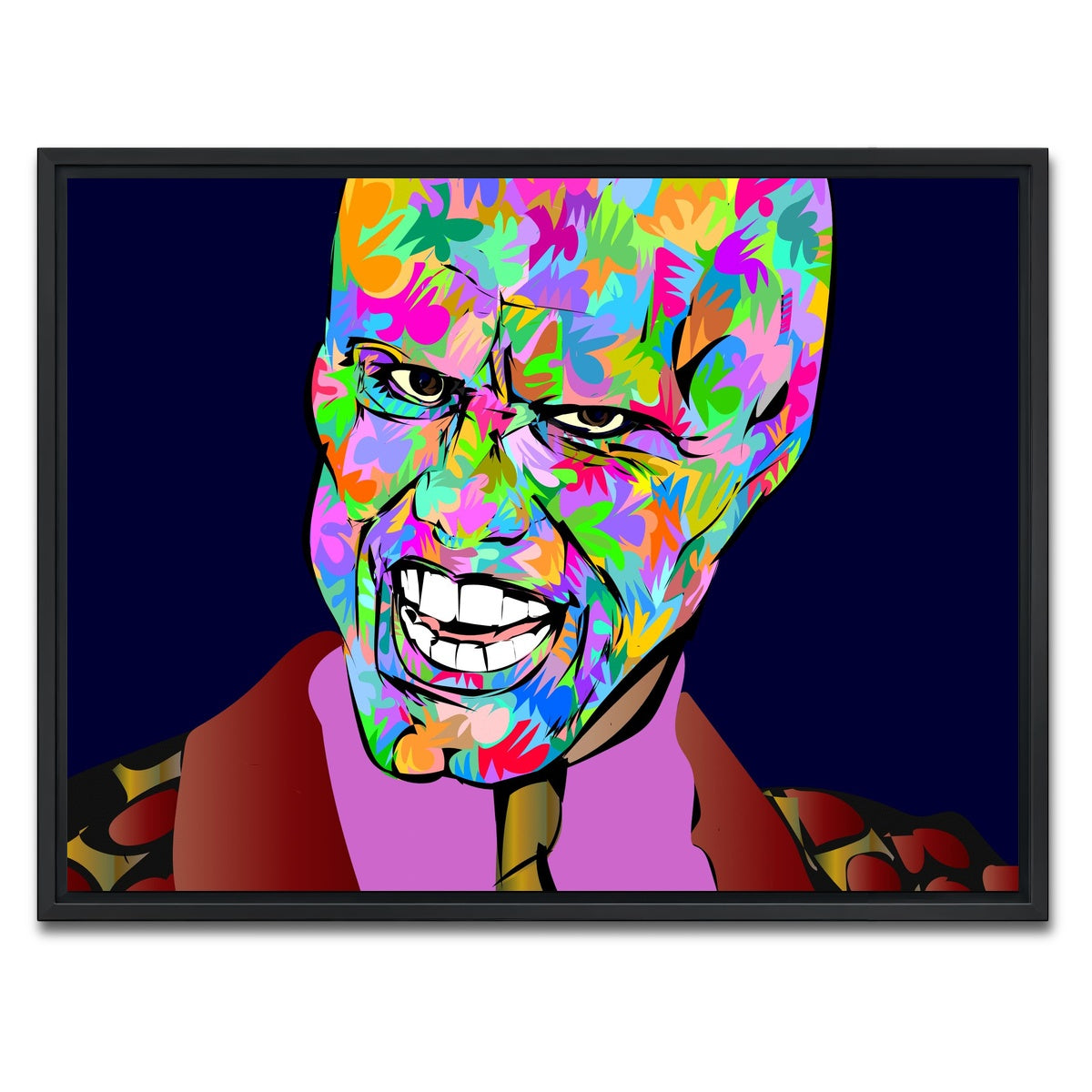 AUTO-MOCKUP WHITE | the mask | 1 Piece | Black Framed Canvas | group=4x3