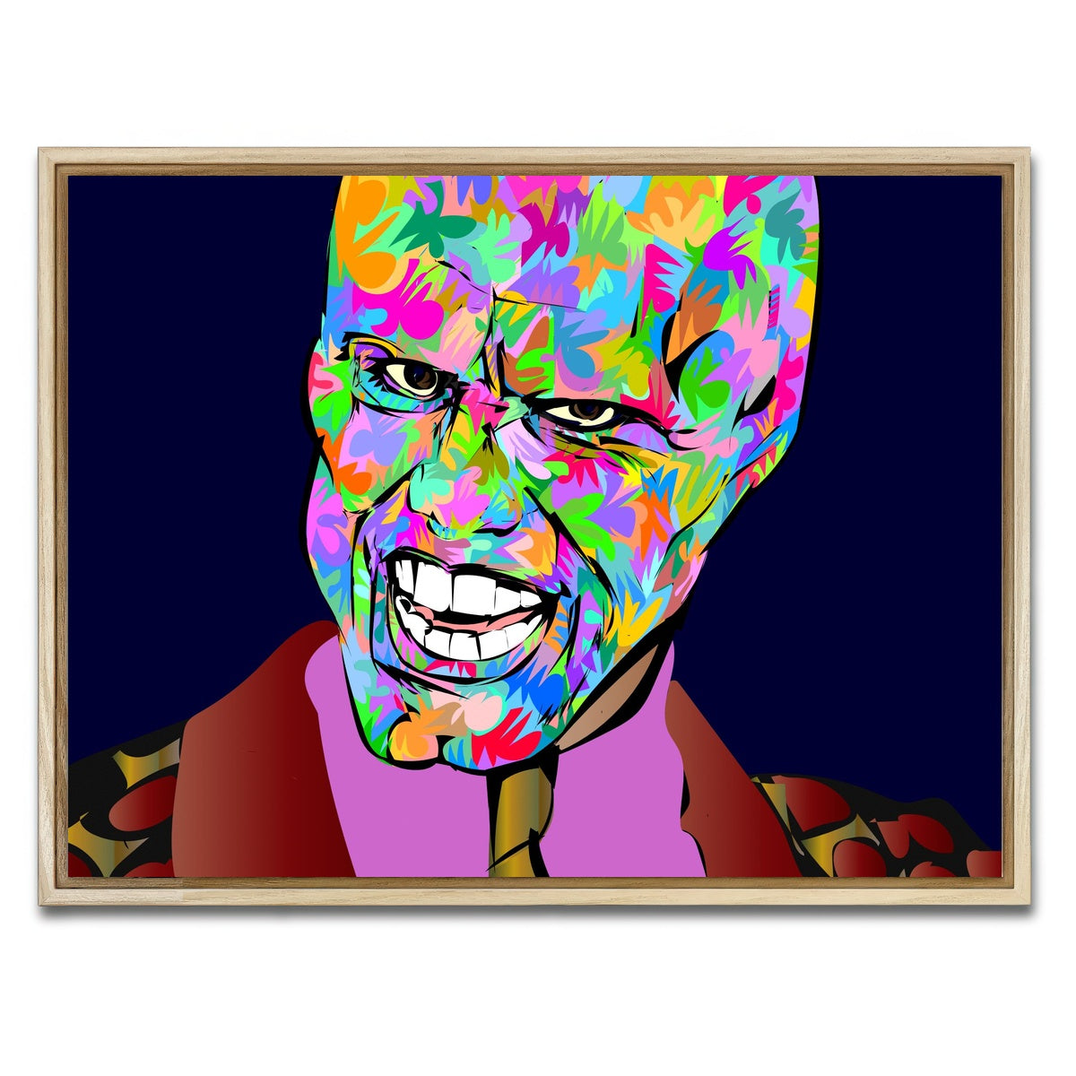 AUTO-MOCKUP WHITE | the mask | 1 Piece | Natural Framed Canvas | group=4x3