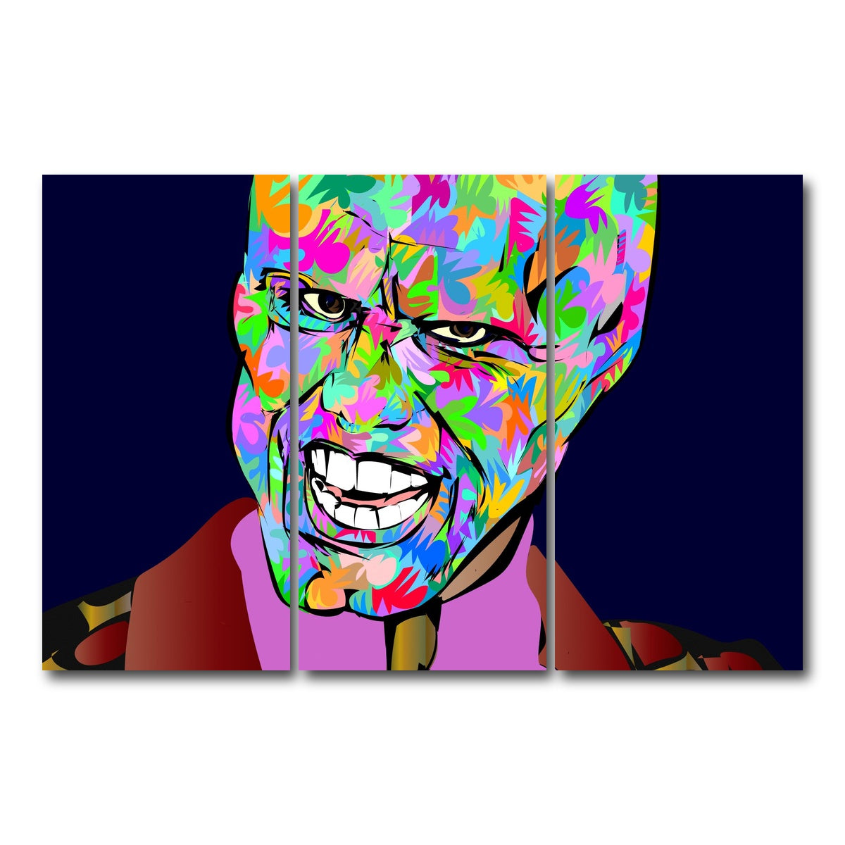 AUTO-MOCKUP WHITE | the mask | 3 Piece | Gallery Wrap Canvas | group=12x24