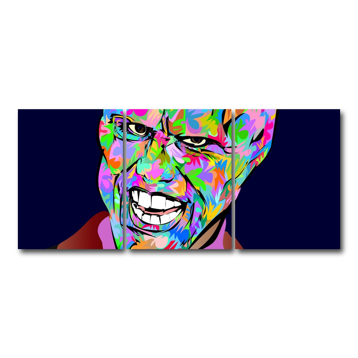 AUTO-MOCKUP WHITE | the mask | 3 Piece | Gallery Wrap Canvas | group=18x24