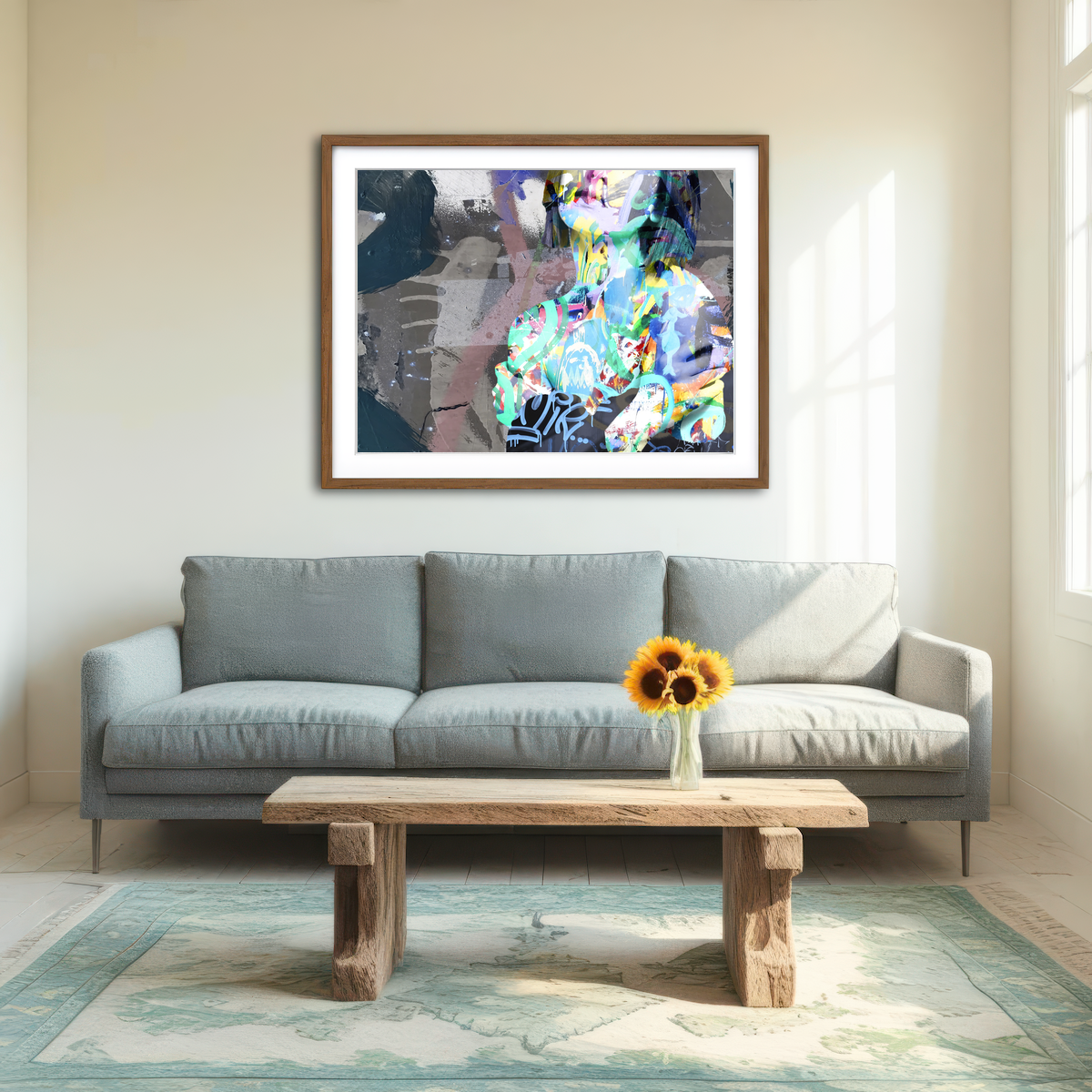 AUTO-MOCKUP ROOM | The Pose Wall Art