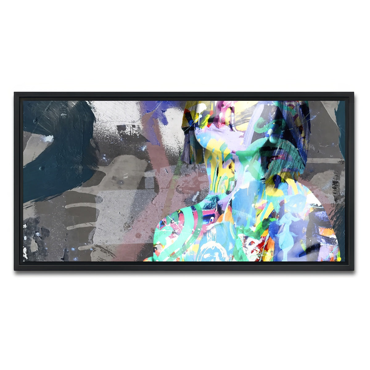 AUTO-MOCKUP WHITE | the pose | 1 Piece | Black Framed Canvas | group=2x1