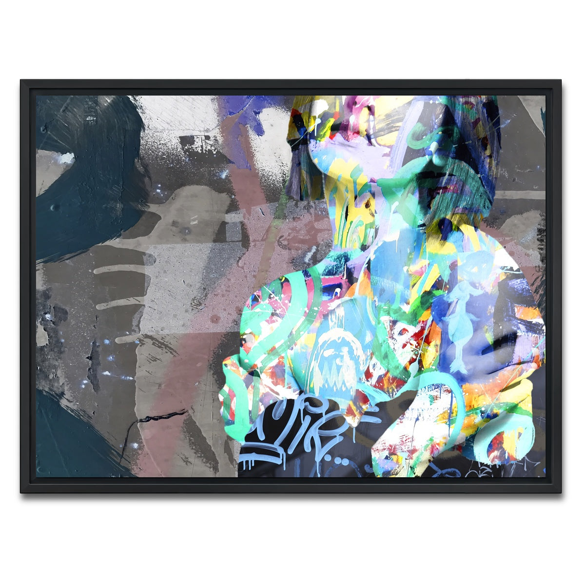 AUTO-MOCKUP WHITE | the pose | 1 Piece | Black Framed Canvas | group=4x3