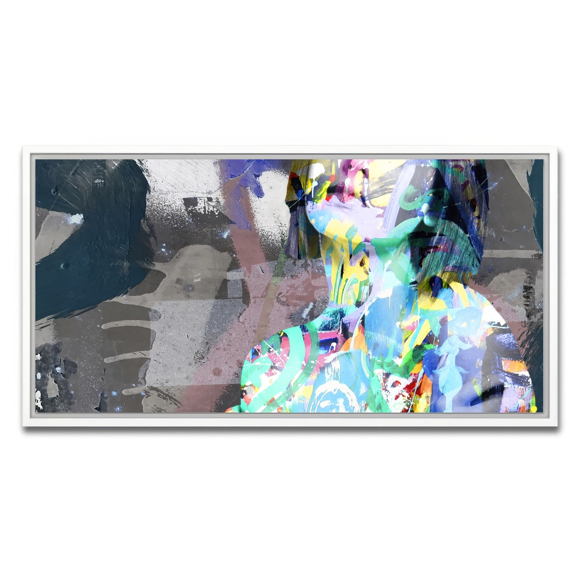 AUTO-MOCKUP WHITE | the pose | 1 Piece | White Framed Canvas | group=2x1