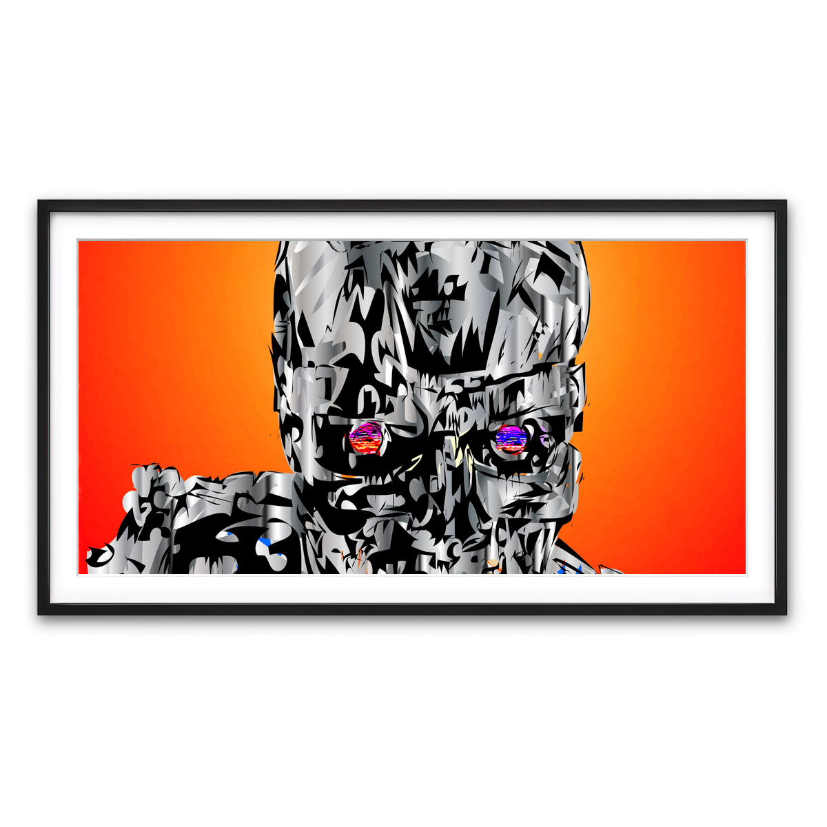 Framed Print 2x1 Black