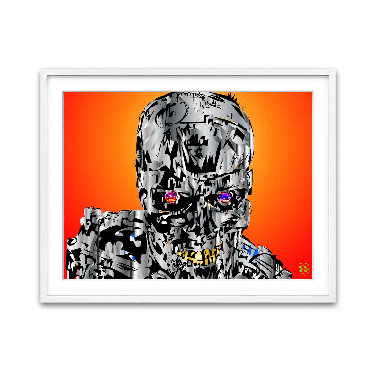 Framed Print 4x3 White