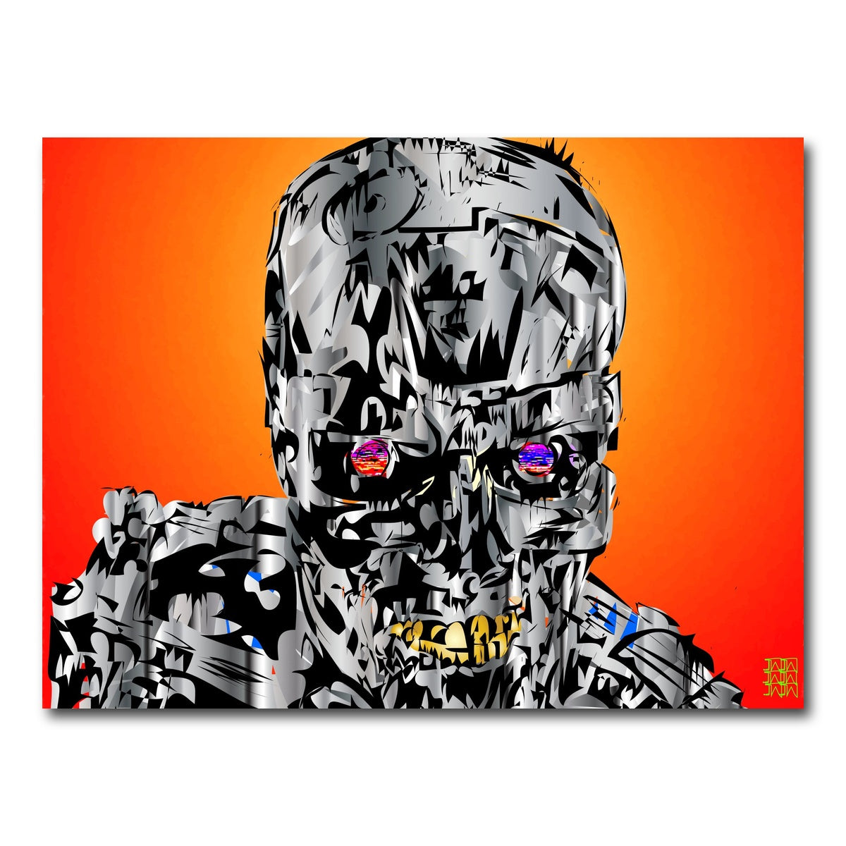 AUTO-MOCKUP WHITE | the terminator | 1 Piece | Gallery Wrap Canvas | group=4x3