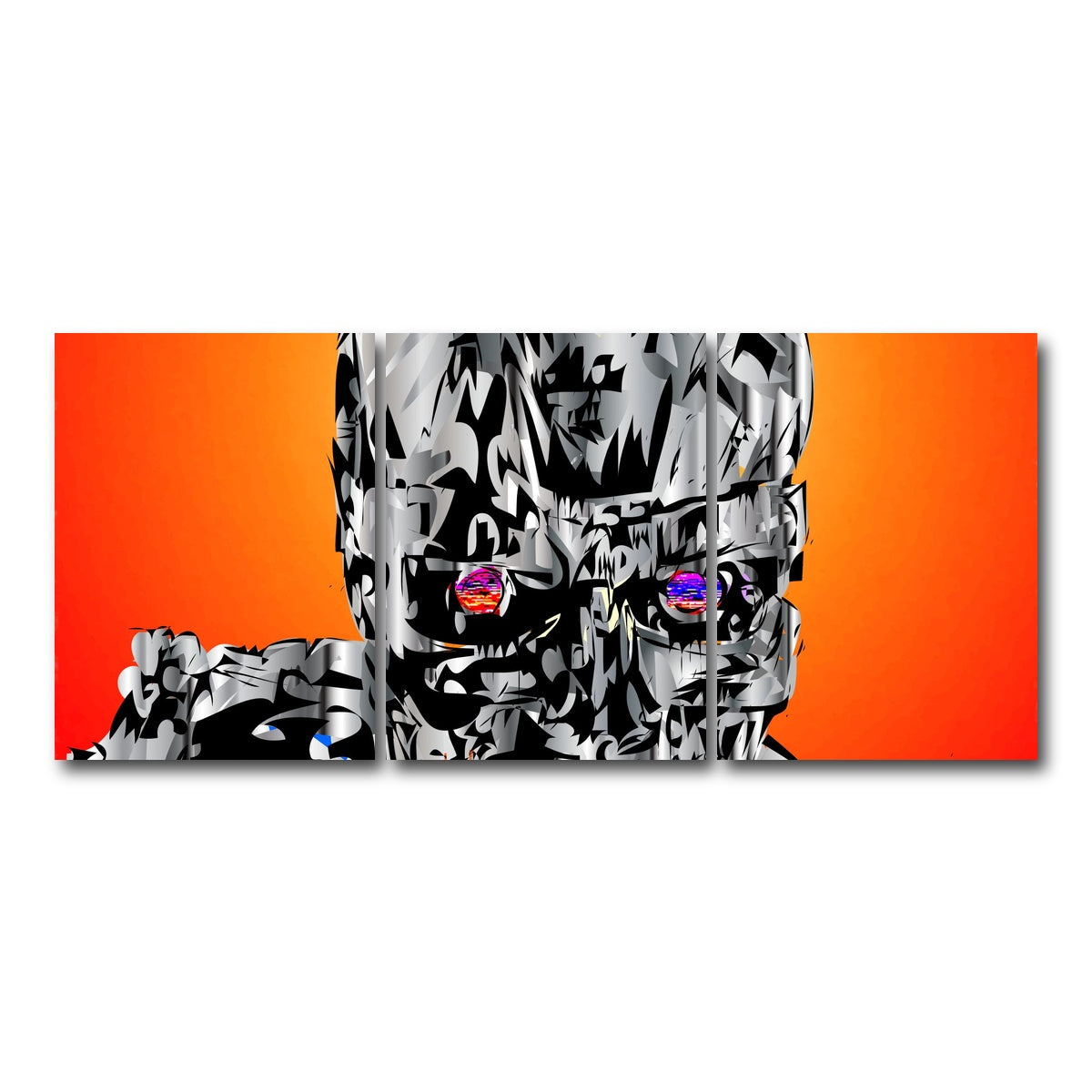 AUTO-MOCKUP WHITE | the terminator | 3 Piece | Gallery Wrap Canvas | group=18x24