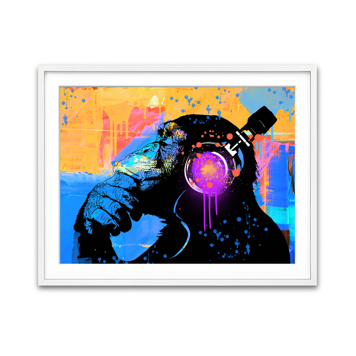 Framed Print 4x3 White