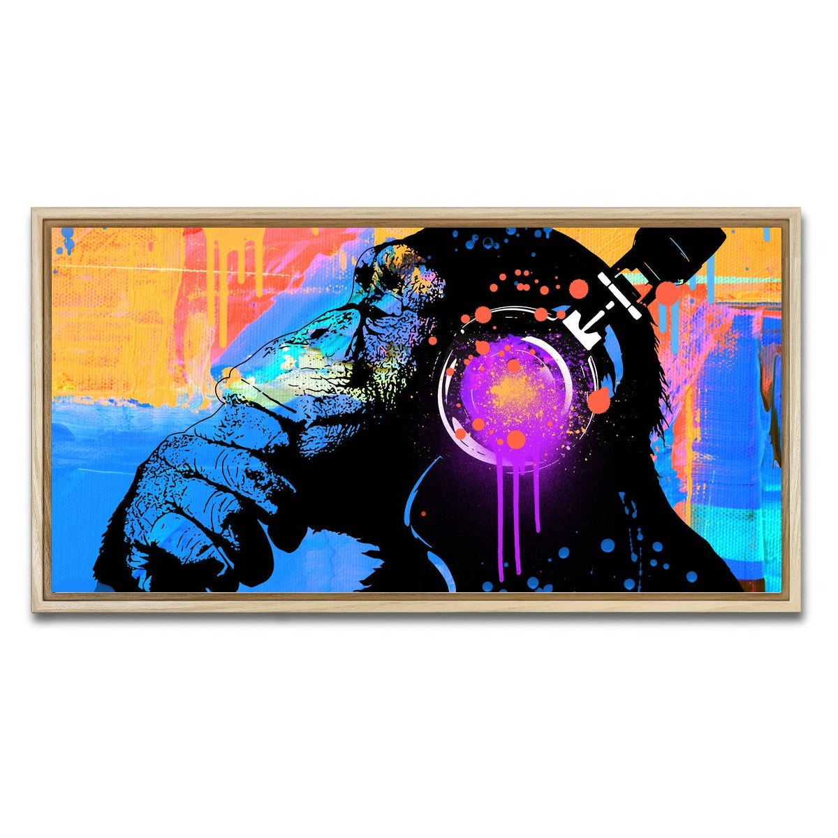 AUTO-MOCKUP WHITE | the thinker | 1 Piece | Natural Framed Canvas | group=2x1