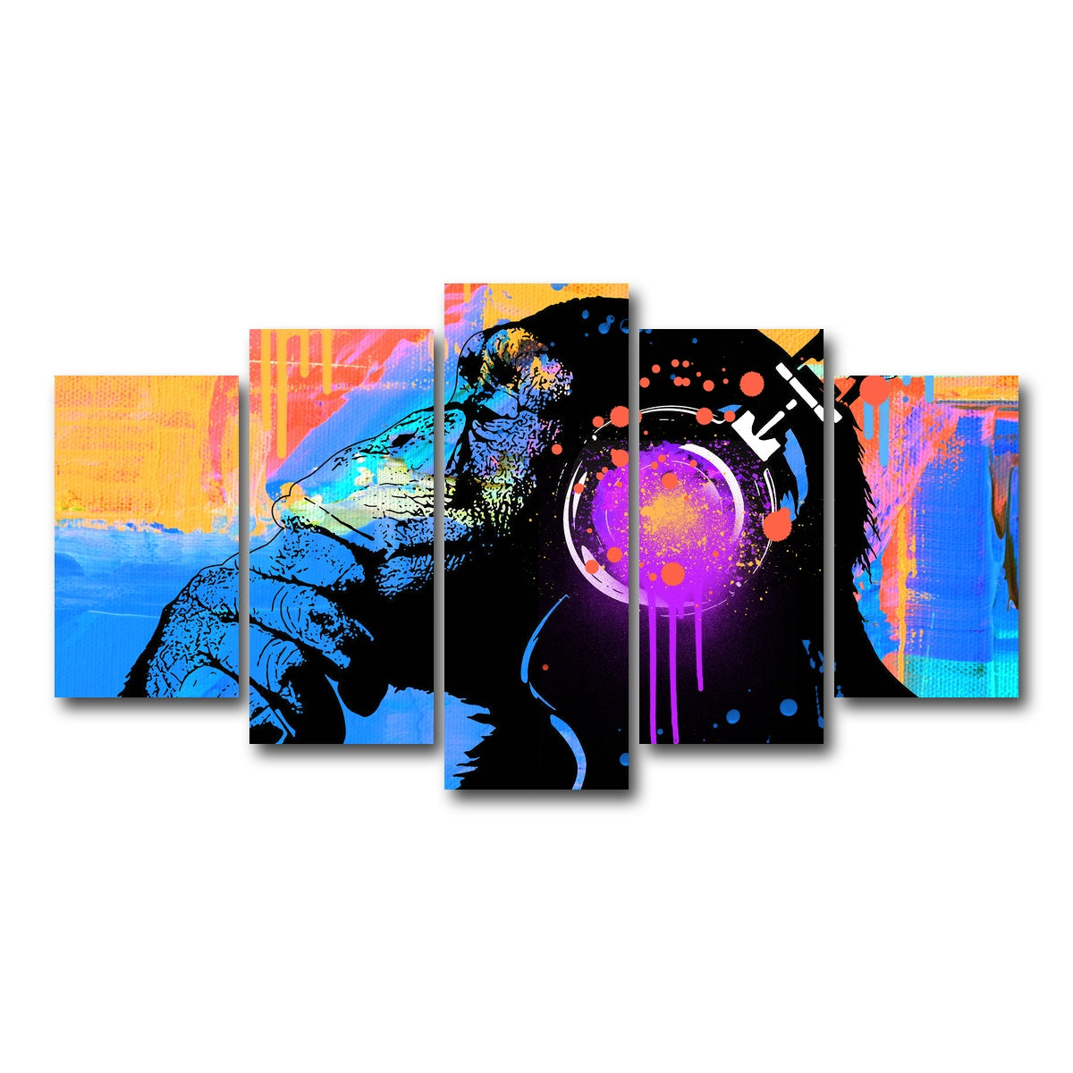 AUTO-MOCKUP WHITE | the thinker | 5 Piece | Gallery Wrap Canvas | group=5_normal