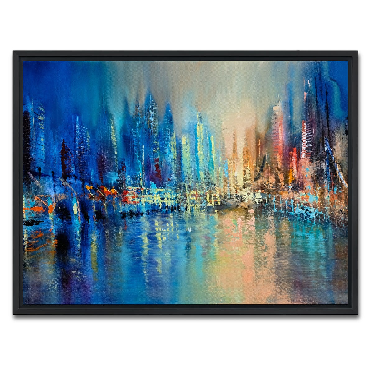 AUTO-MOCKUP WHITE | the town | 1 Piece | Black Framed Canvas | group=4x3