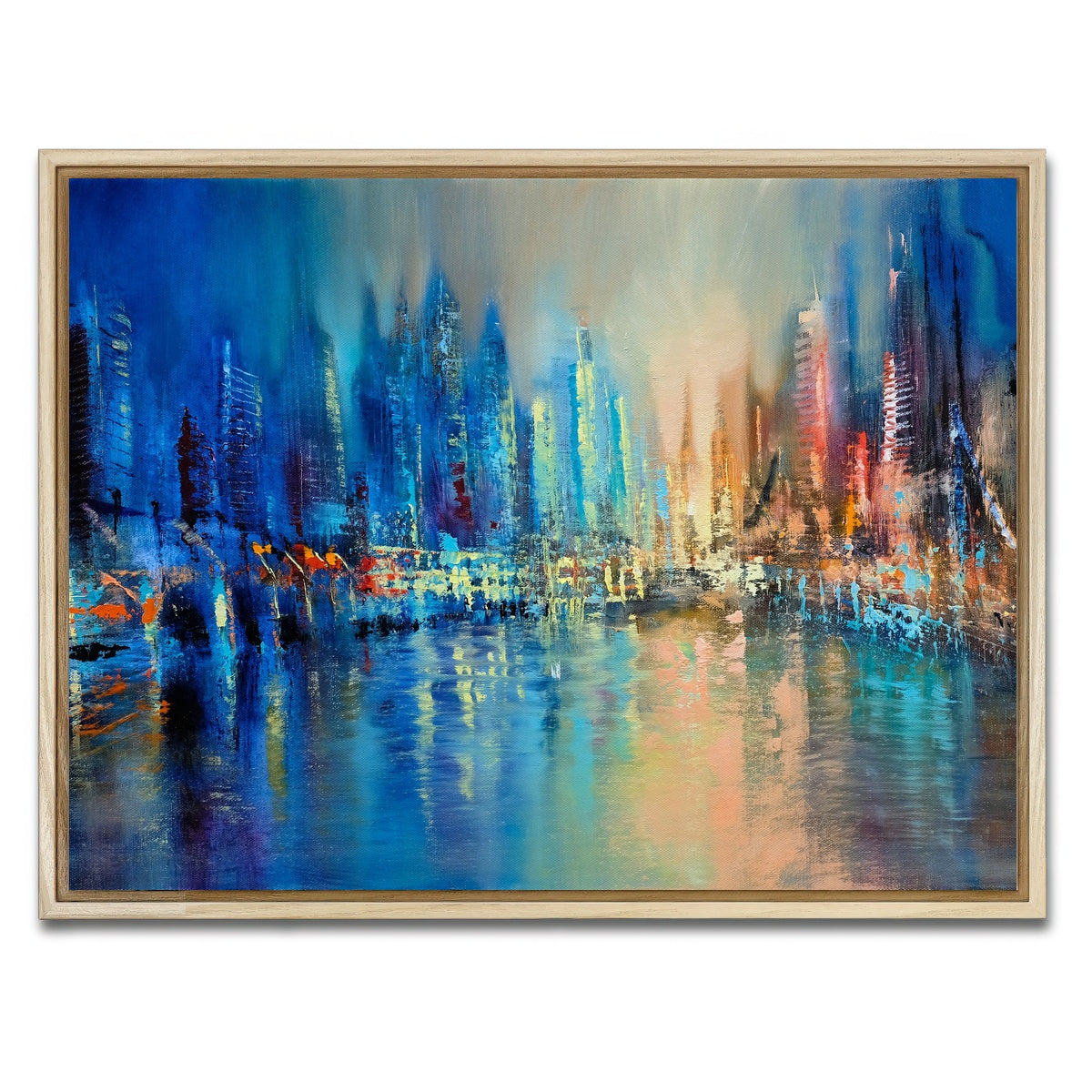 AUTO-MOCKUP WHITE | the town | 1 Piece | Natural Framed Canvas | group=4x3