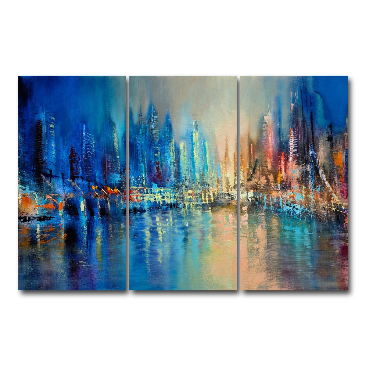 AUTO-MOCKUP WHITE | the town | 3 Piece | Gallery Wrap Canvas | group=12x24