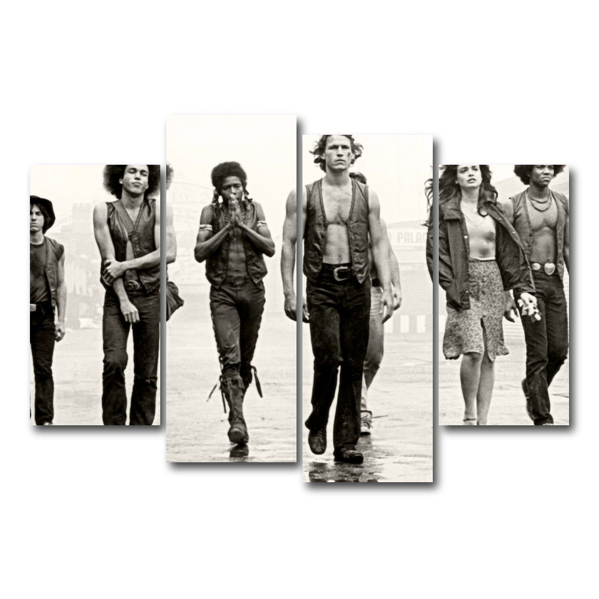 AUTO-MOCKUP WHITE | the warriors | 4 Piece | Gallery Wrap Canvas | group=4_short