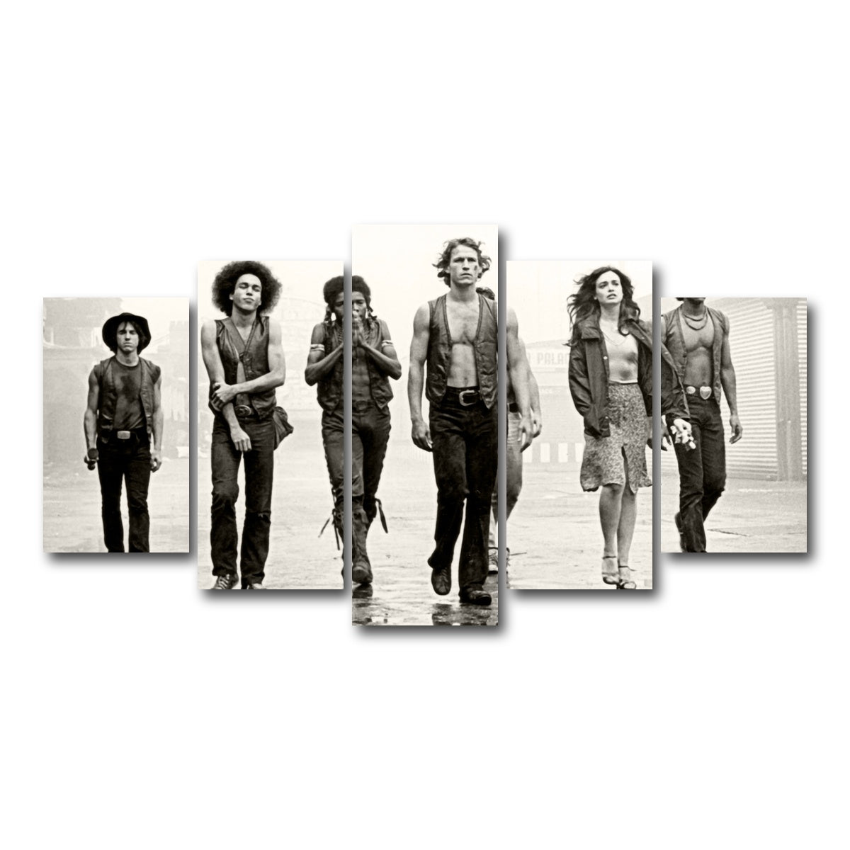 AUTO-MOCKUP WHITE | the warriors | 5 Piece | Gallery Wrap Canvas | group=5_normal