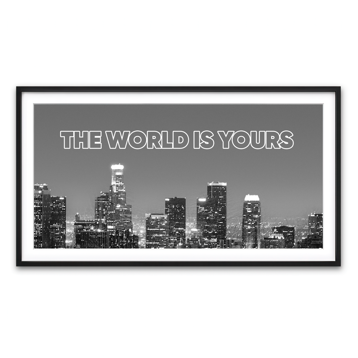 Framed Print 2x1 Black