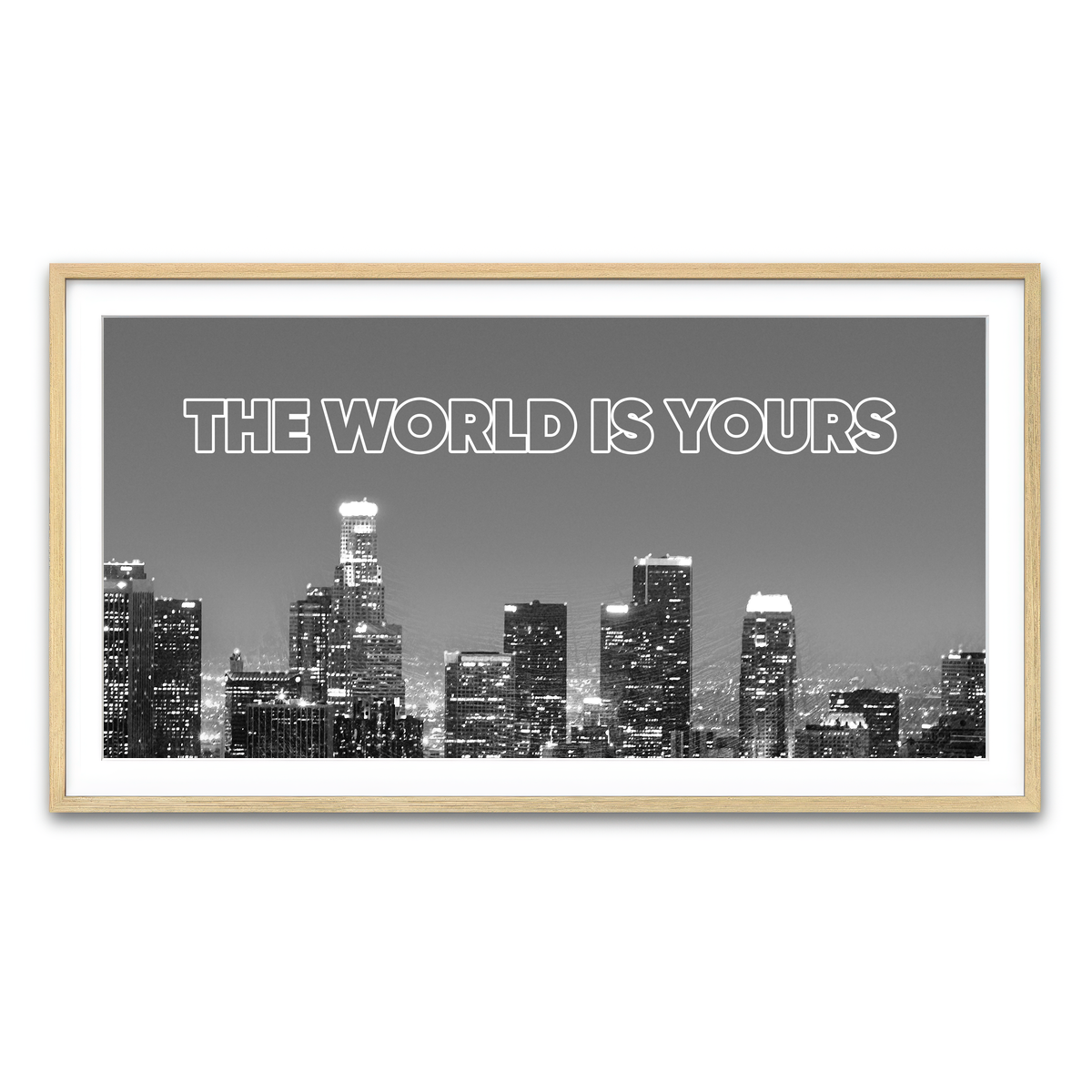 Framed Print 2x1 Natural