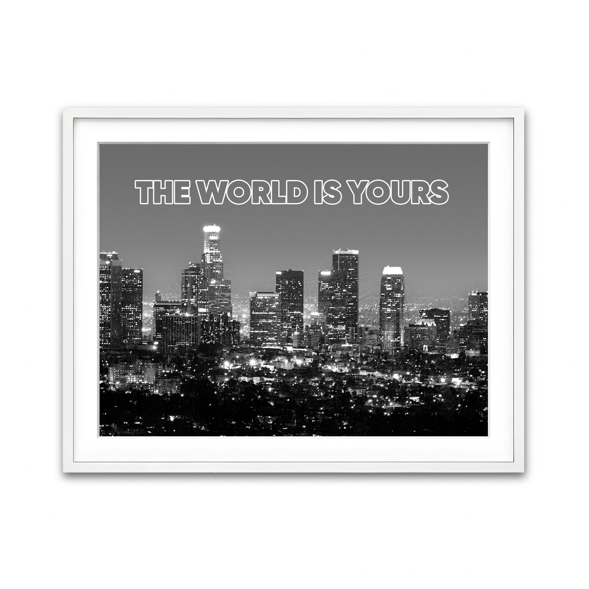 Framed Print 4x3 White