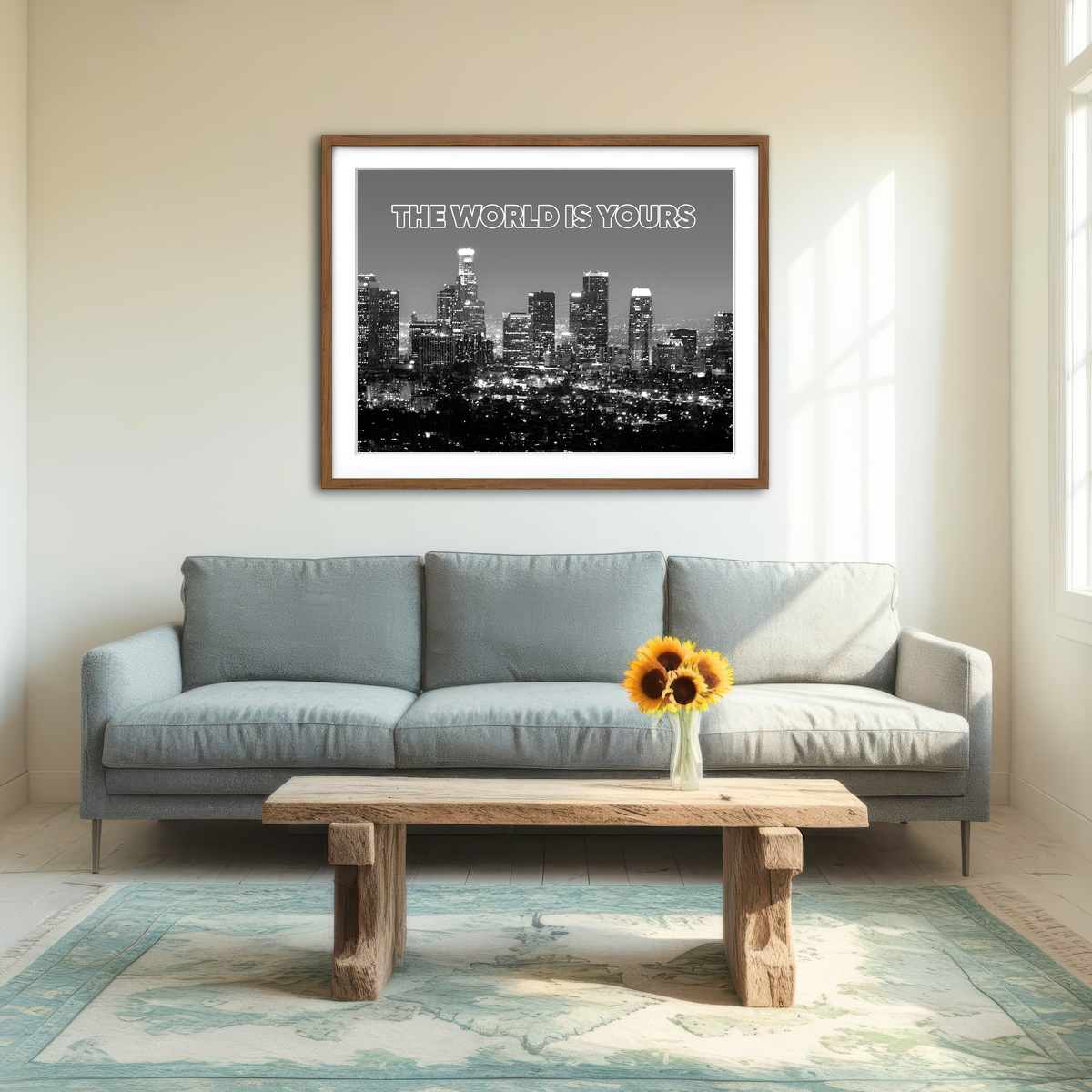 AUTO-MOCKUP ROOM | The World Is Yours Wall Art
