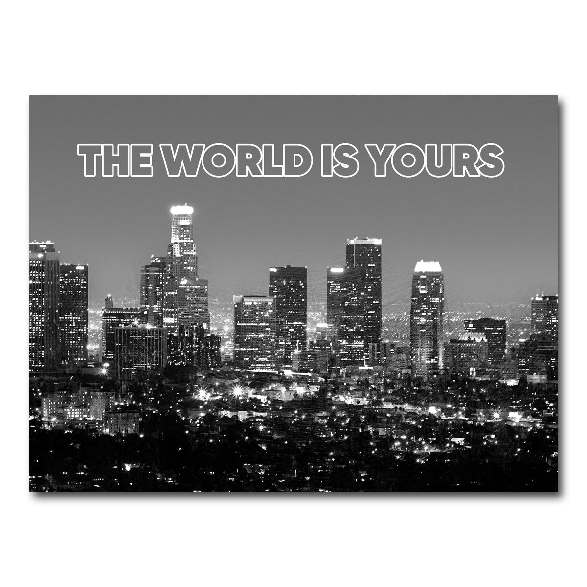 AUTO-MOCKUP WHITE | the world is yours | 1 Piece | Gallery Wrap Canvas | group=4x3