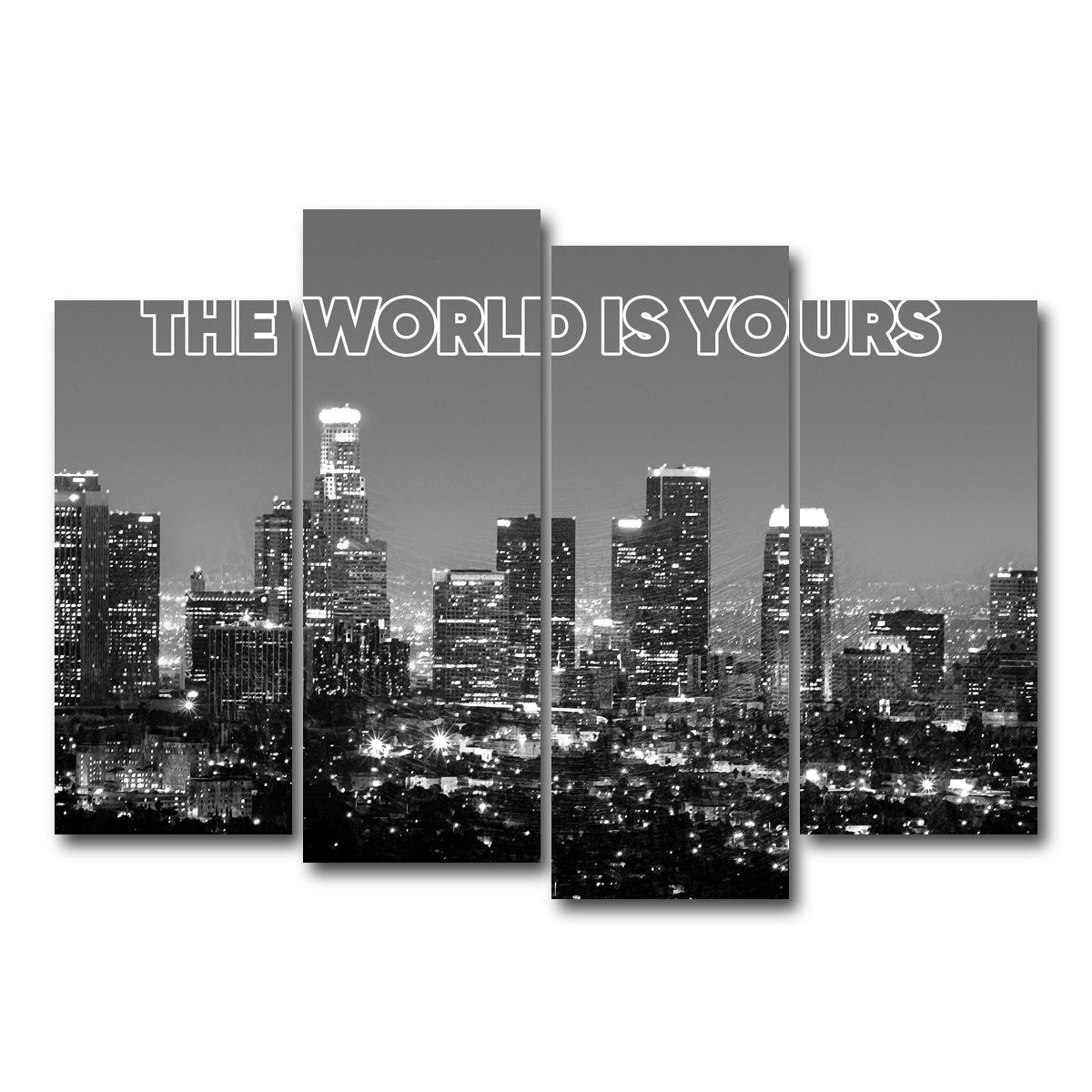 AUTO-MOCKUP WHITE | the world is yours | 4 Piece | Gallery Wrap Canvas | group=4_normal
