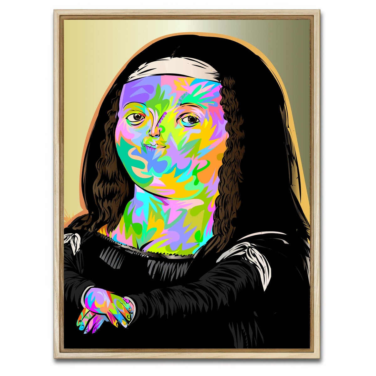AUTO-MOCKUP WHITE | thick monalisa | 1 Piece | Natural Framed Canvas | group=3x4