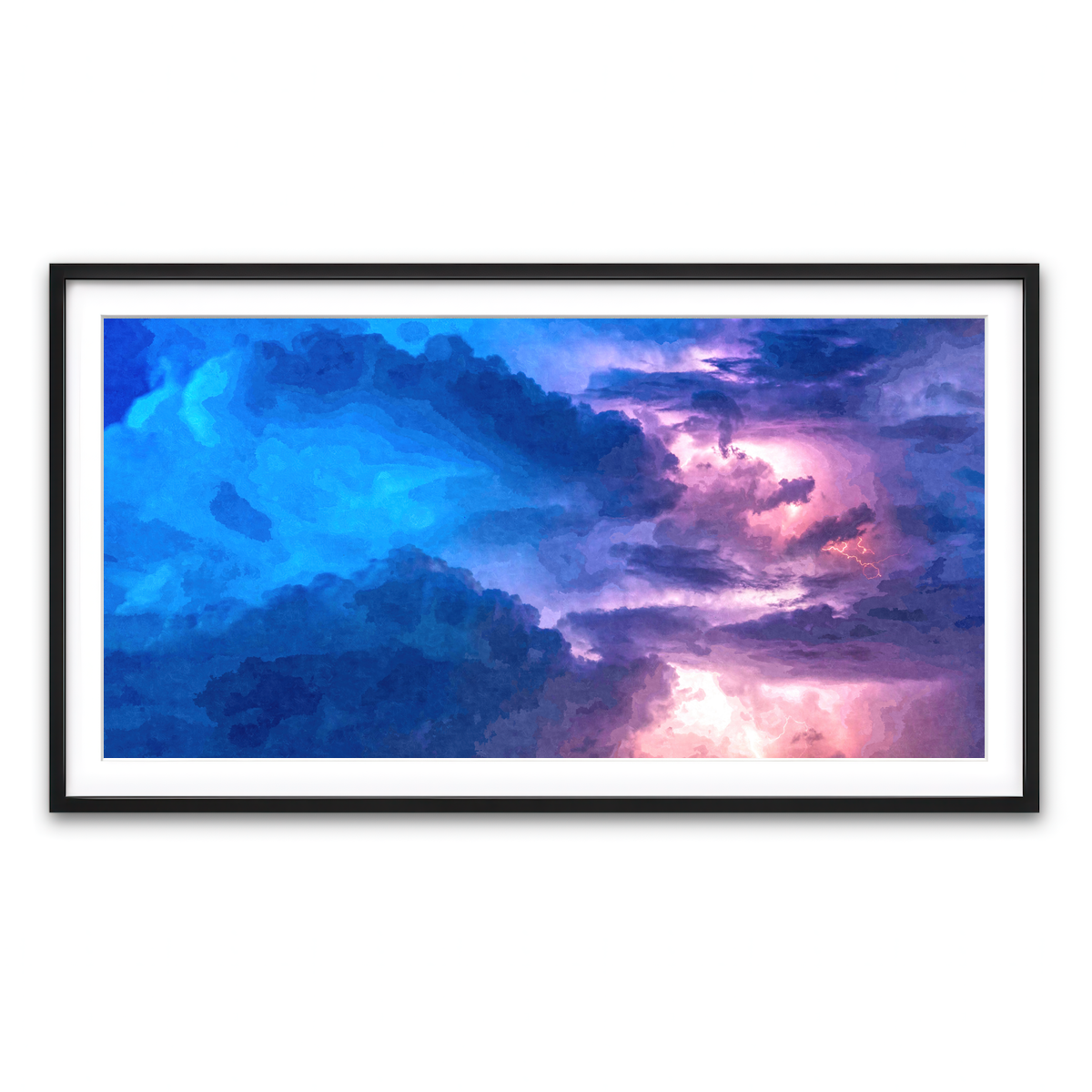 Framed Print 2x1 Black