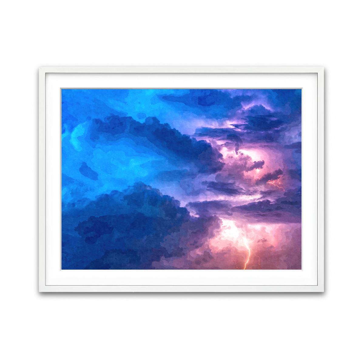 Framed Print 4x3 White