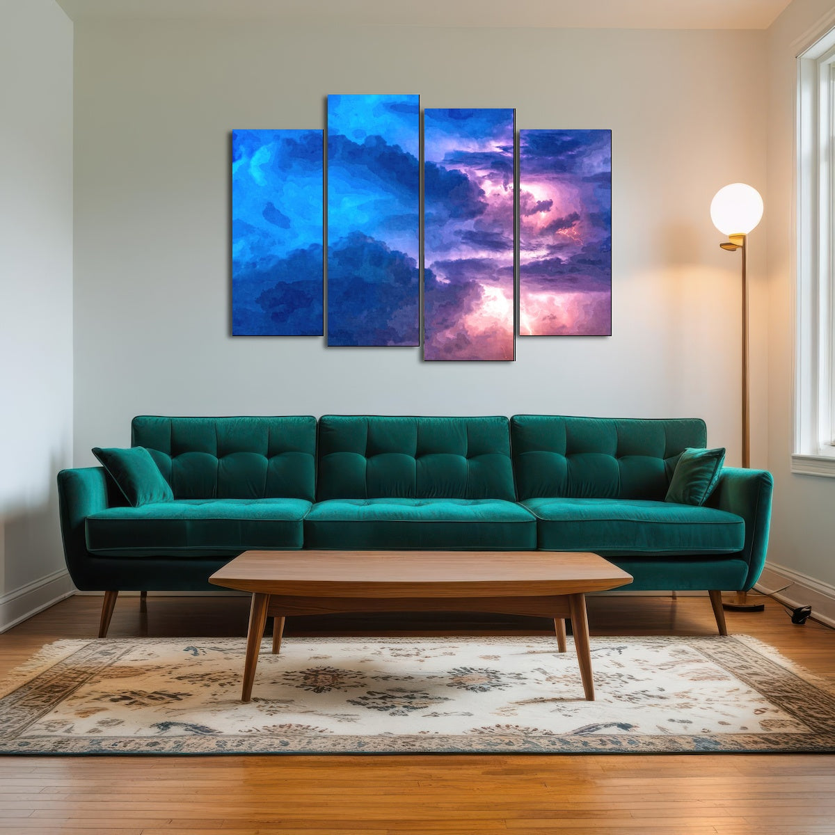 AUTO-MOCKUP ROOM | thunderstorm at night