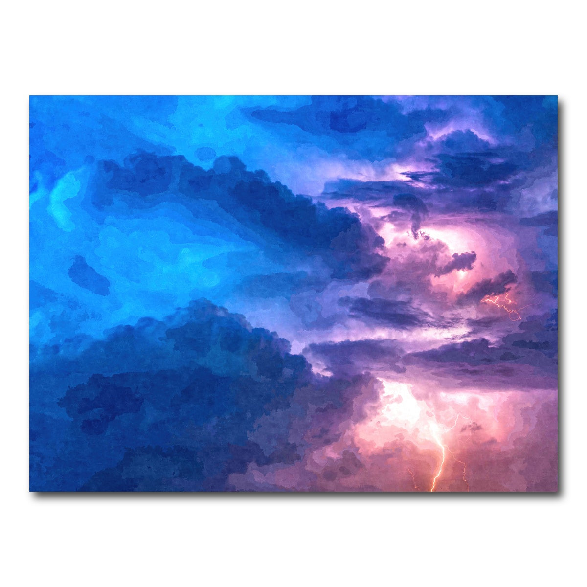 AUTO-MOCKUP WHITE | thunderstorm at night | 1 Piece | Gallery Wrap Canvas | group=4x3