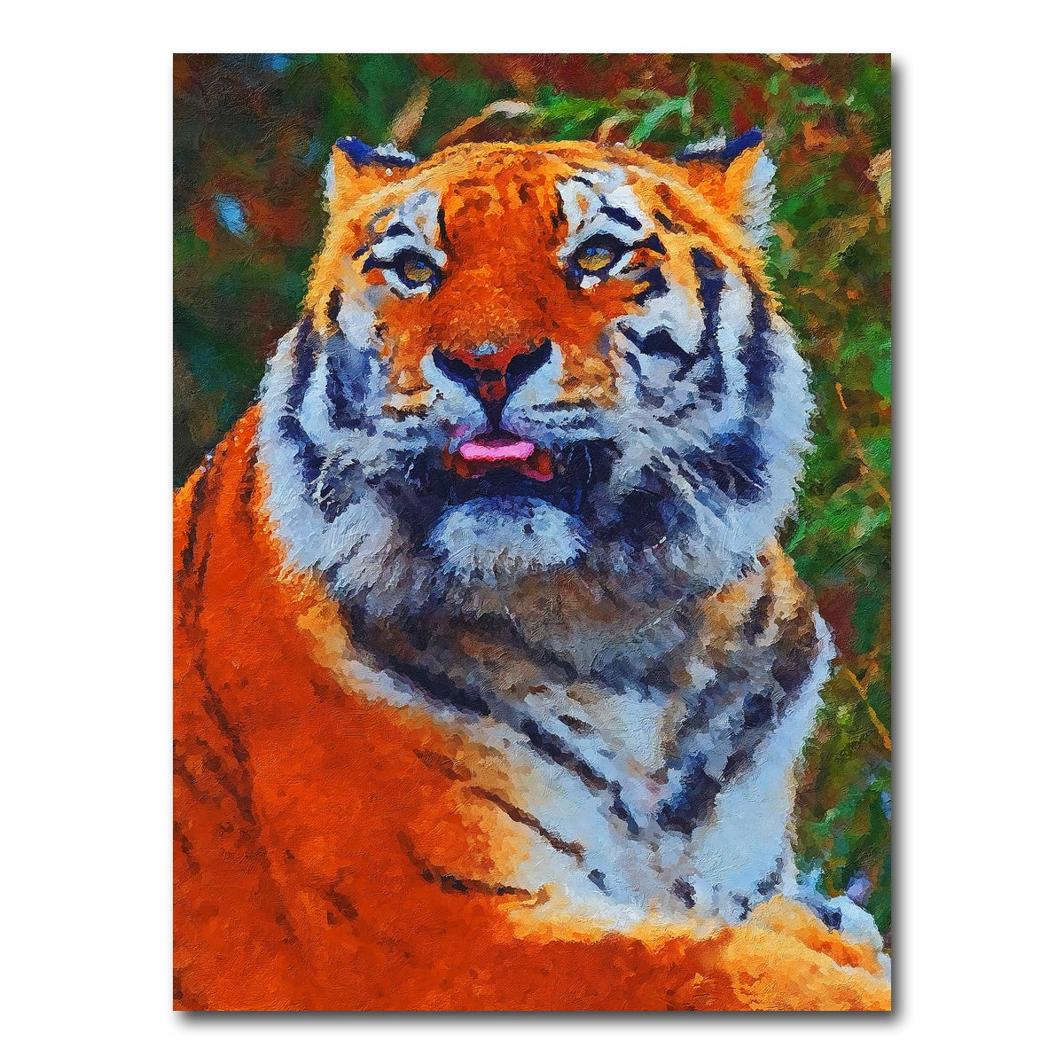 AUTO-MOCKUP WHITE | tiger 1 painting | 1 Piece | Gallery Wrap Canvas | group=3x4
