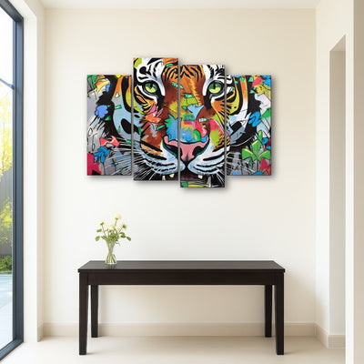 AUTO-MOCKUP ROOM | tiger graffiti