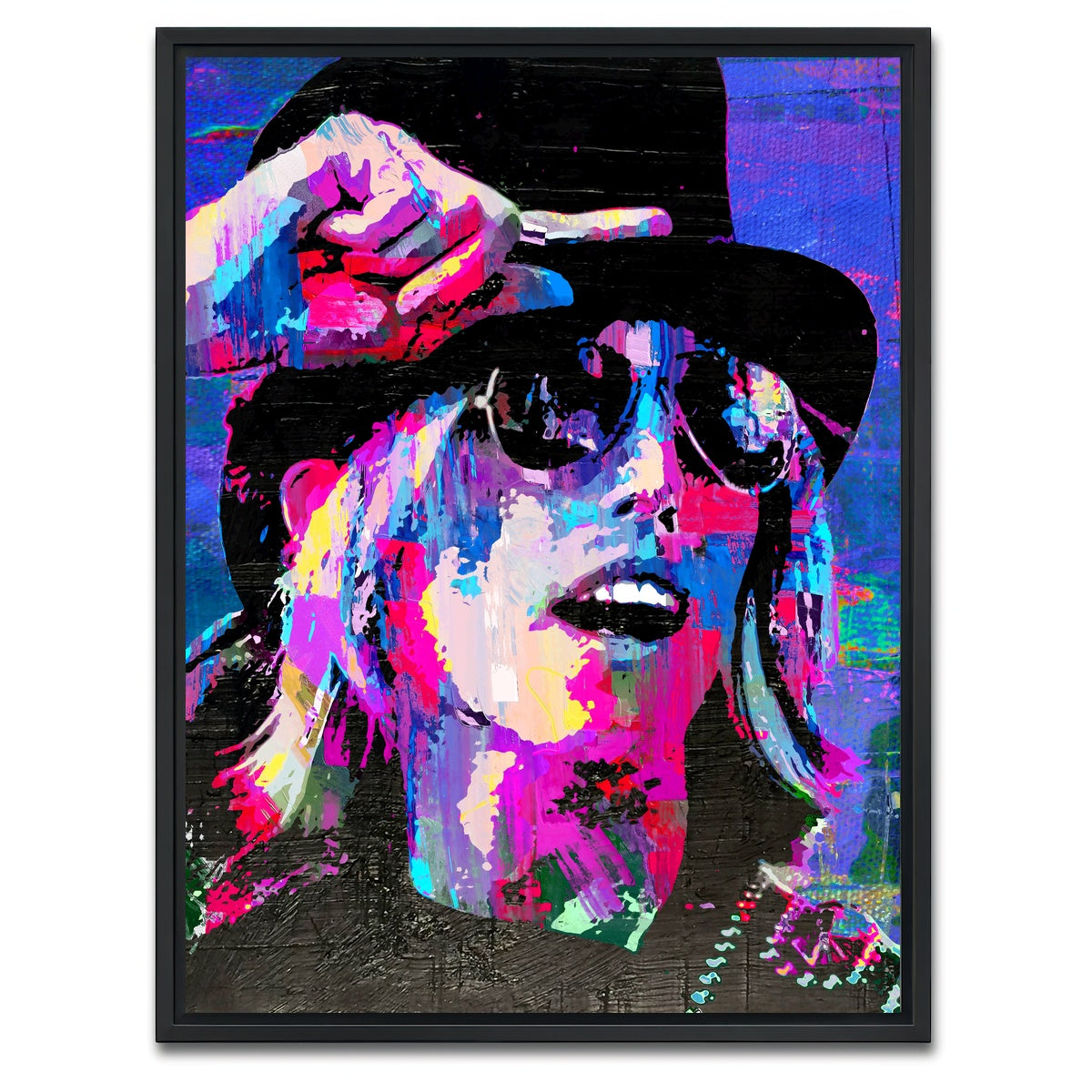 AUTO-MOCKUP WHITE | tom petty | 1 Piece | Black Framed Canvas | group=3x4
