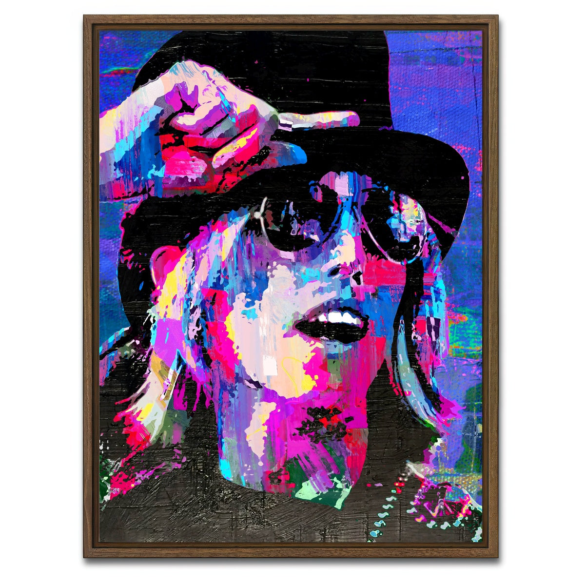 AUTO-MOCKUP WHITE | tom petty | 1 Piece | Walnut Framed Canvas | group=3x4