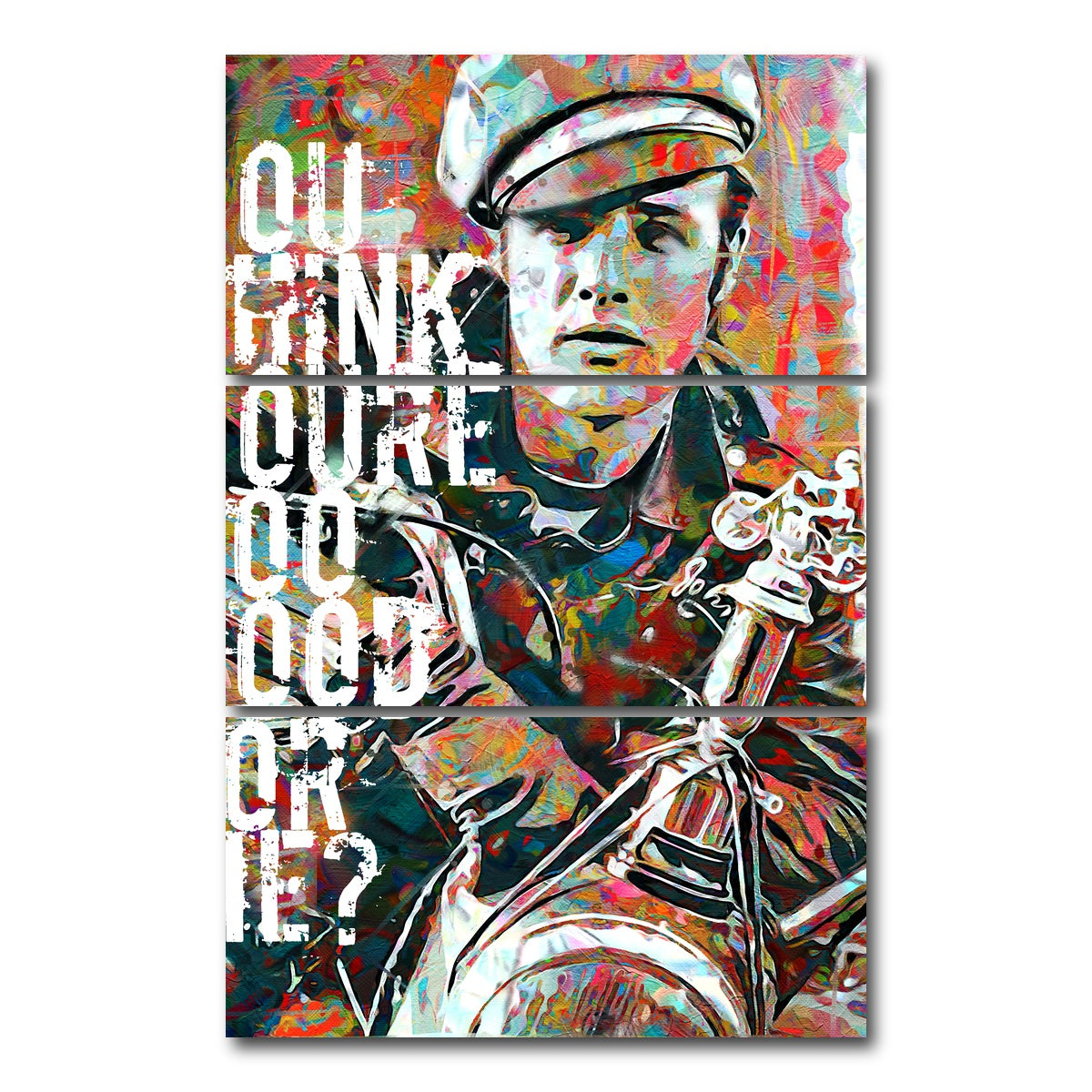 AUTO-MOCKUP WHITE | too good for me | 3 Piece | Gallery Wrap Canvas | group=12x24_stacked