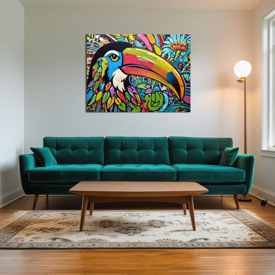 AUTO-MOCKUP ROOM | toucan graffiti