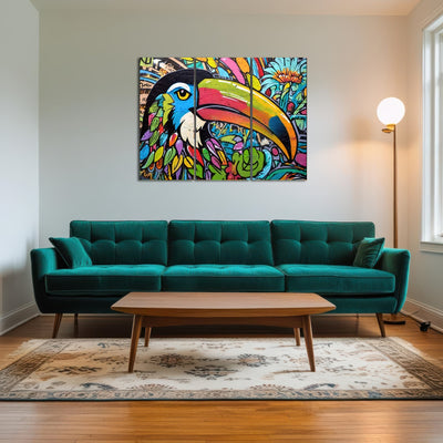 AUTO-MOCKUP ROOM | toucan graffiti