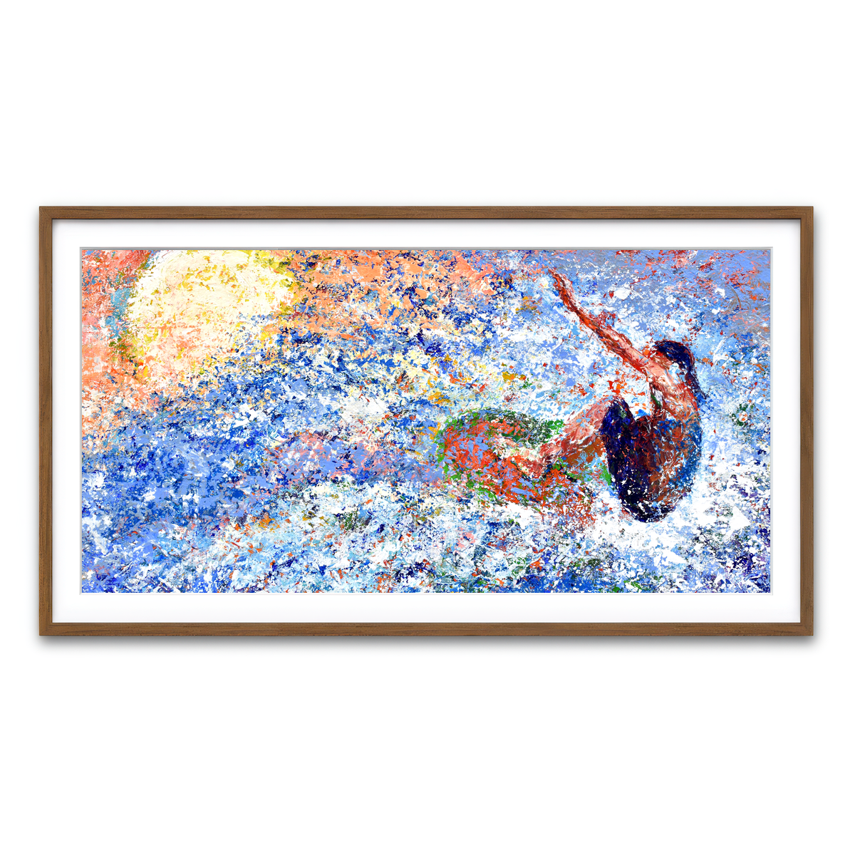 Framed Print 2x1 Walnut