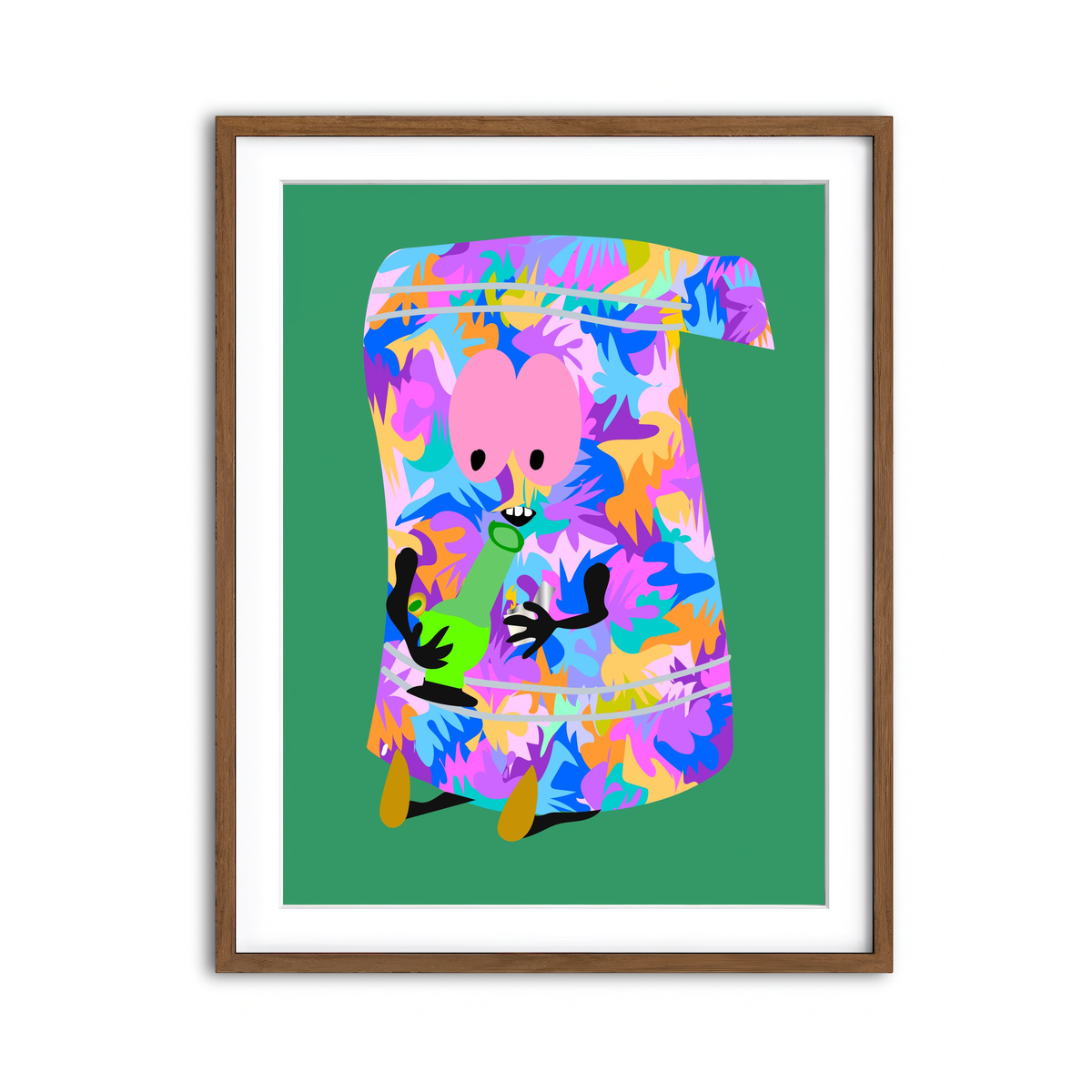 Framed Print 3x4 Walnut