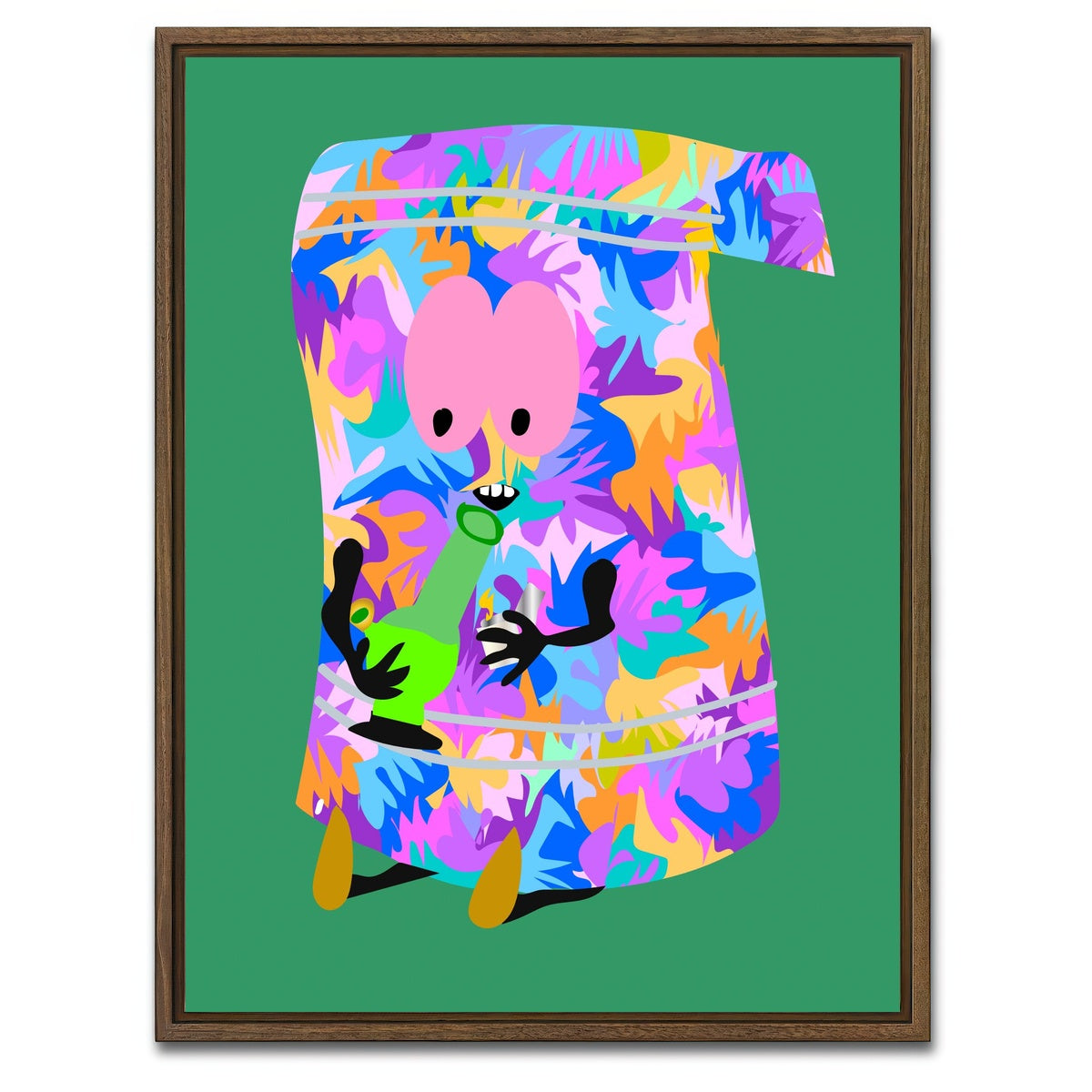 AUTO-MOCKUP WHITE | towlie | 1 Piece | Walnut Framed Canvas | group=3x4