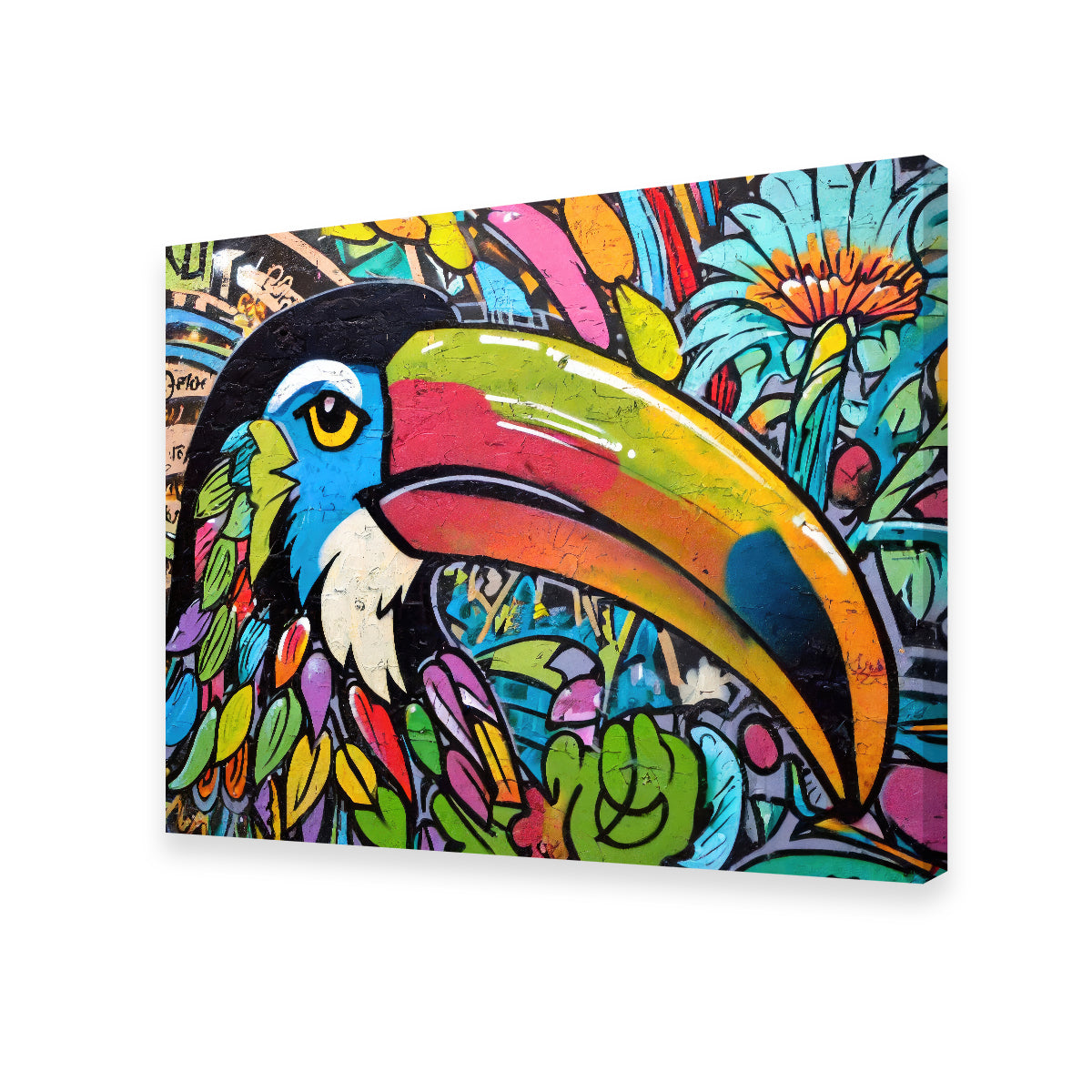 Toucan Graffiti Wall Art