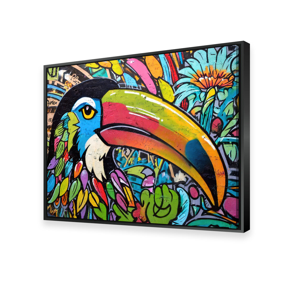 Toucan Graffiti Wall Art